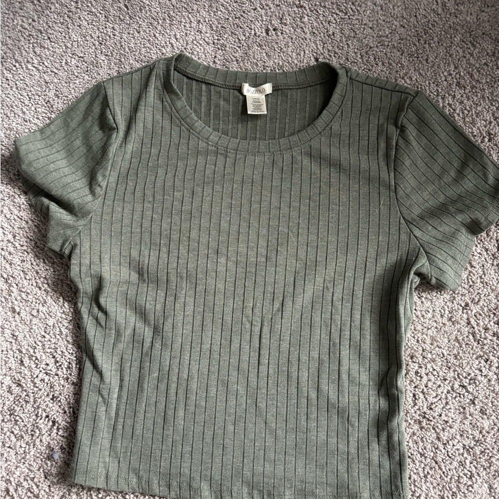 Green Women's Crop Top